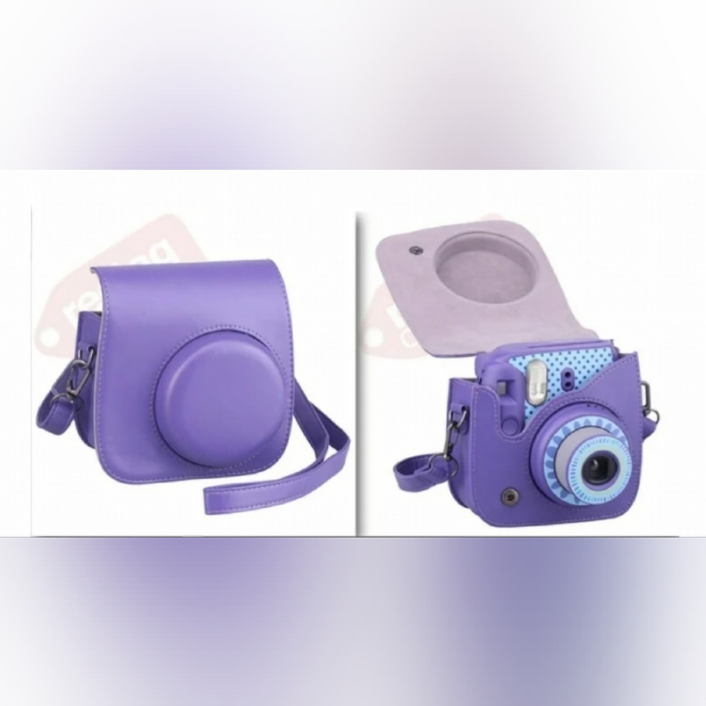 Purple Camera Bag with Strap for Instax Mini 8